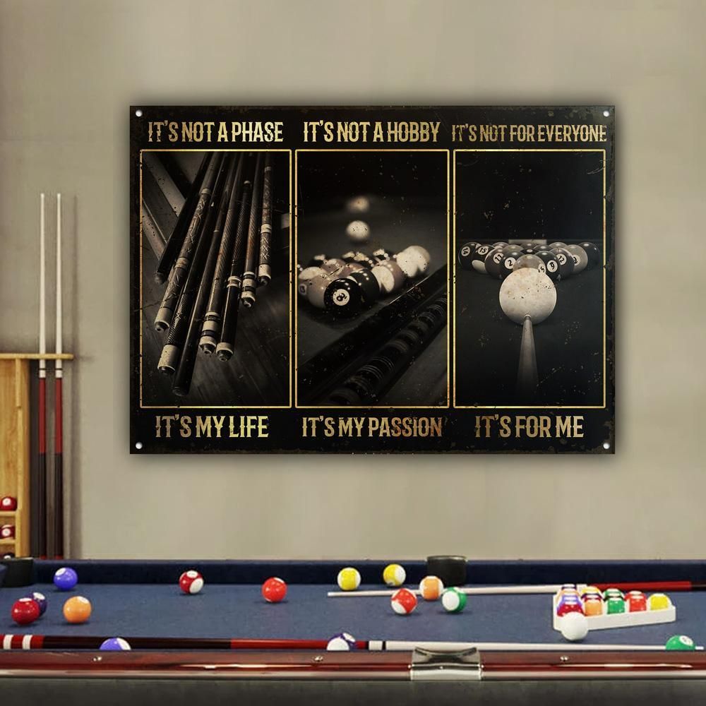 Billiard It's Not A Phase Customized Classic Metal Signs