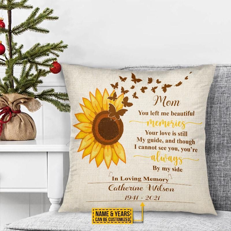 Personalized Butterfly Mom Always By My Side Customized Pillow