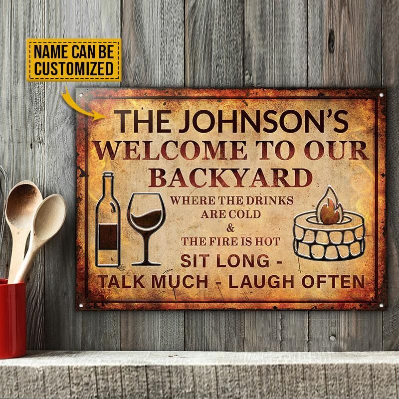 Personalized Grilling Laugh Often Customized Classic Metal Signs