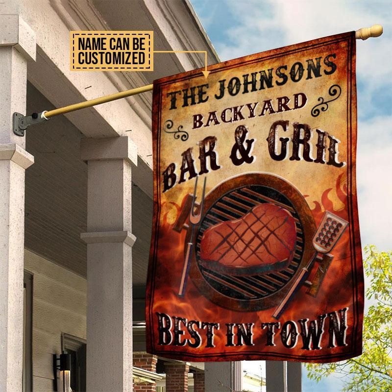 Personalized Grilling Best In Town Customized Flag