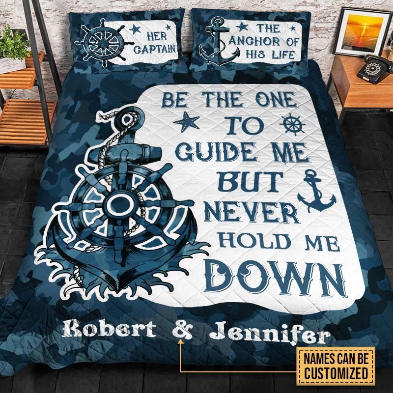 Personalized Sea Captain Be The One Customized Quilt Set PANQBS0037