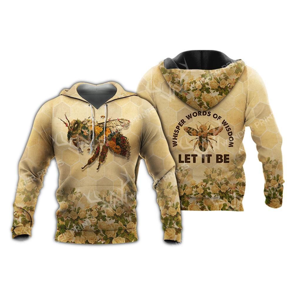 Let It Be Floral Bee 3D All Over Printed