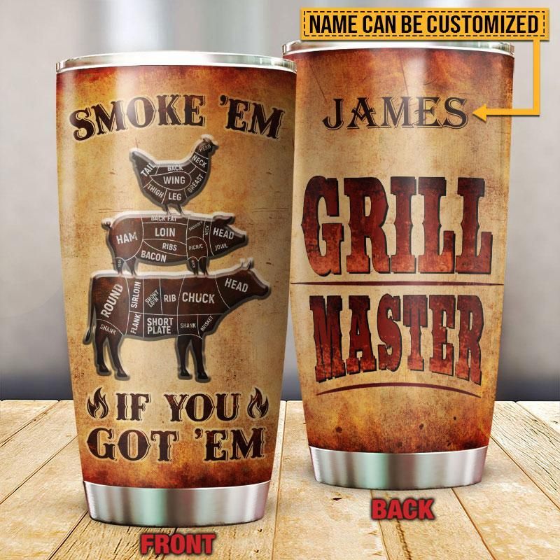 Personalized Grilling Master Customized Tumbler