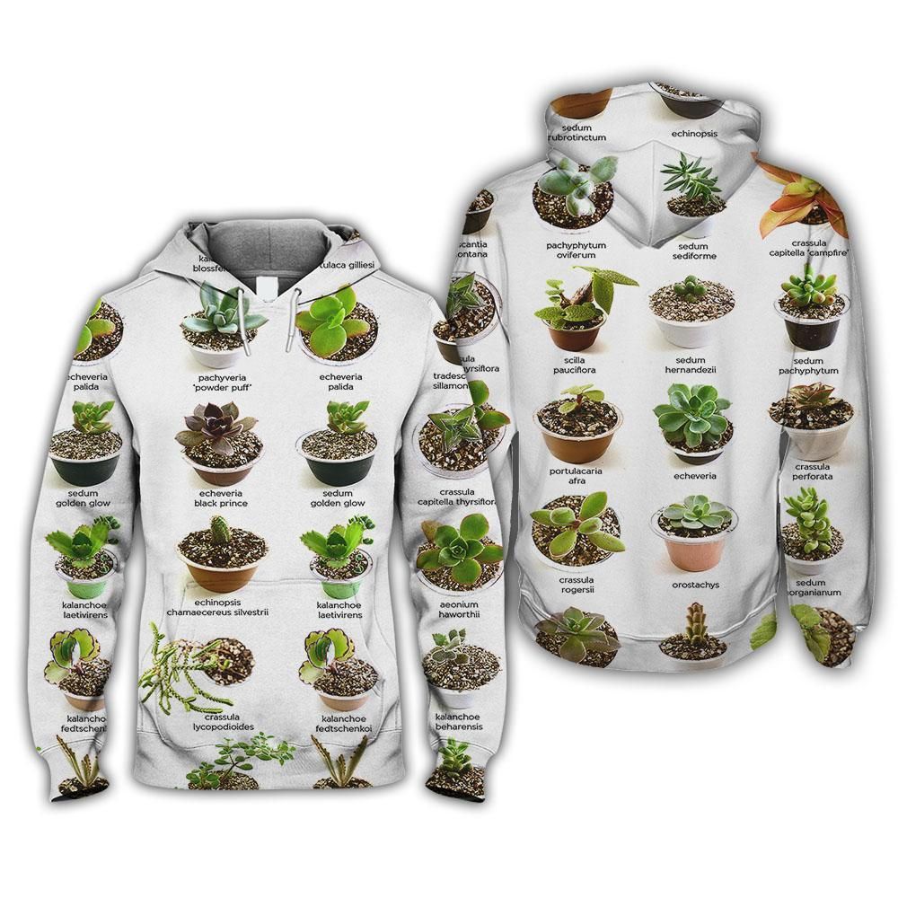 3D All Over Printed Succulent, Catus Clothes