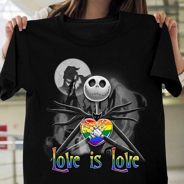 Love Is Love Jack Skellington LGBT Tshirt PAN2TS0021