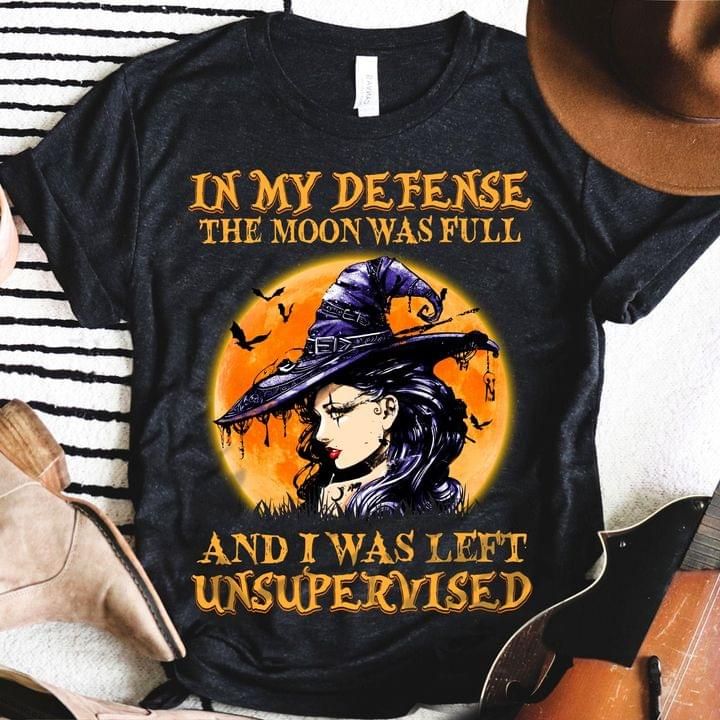 Witch Tshirt In My Defense The Moon Was Full PAN2TS0018