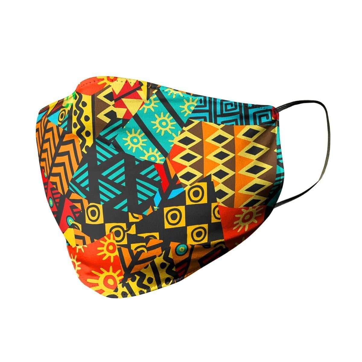 African Pattern Face Shield