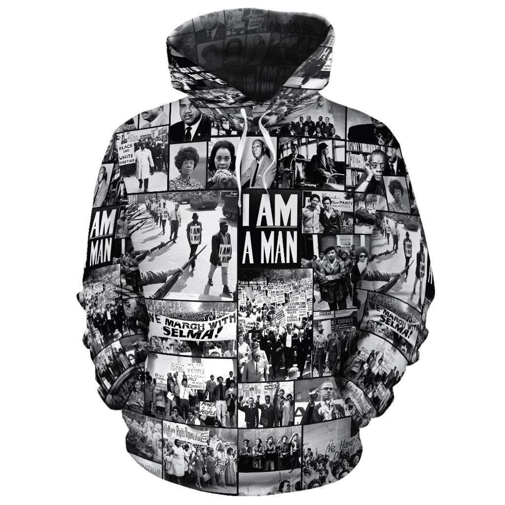 Black Power Images 2 All-over Hoodie