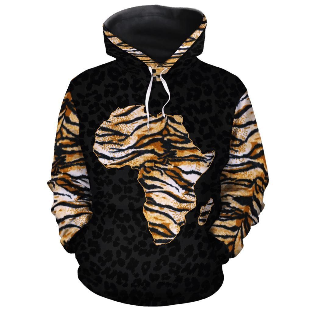 Tiger Pattern All-over Hoodie