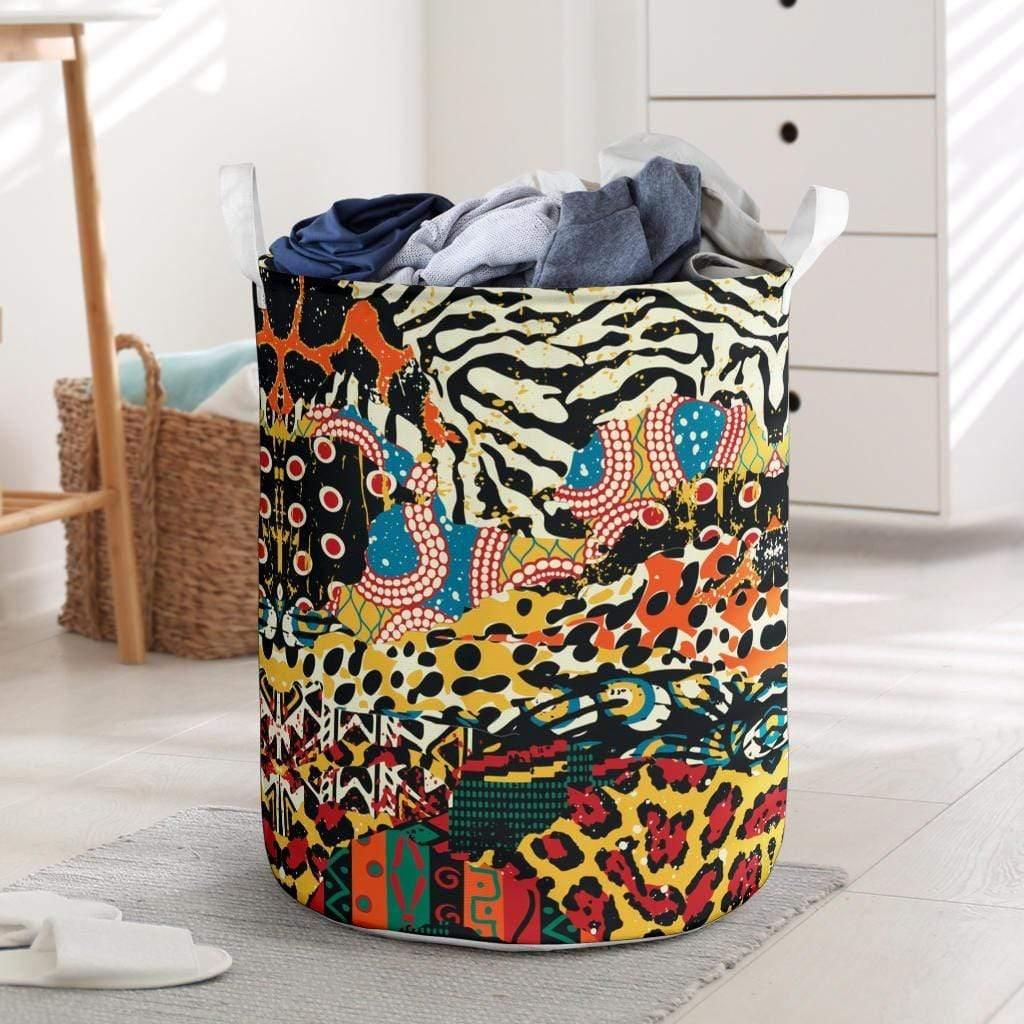 African Patchwork 2 Laundry Basket