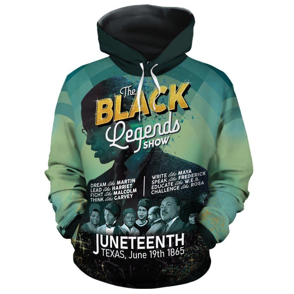 Black Legends Show All-over Hoodie