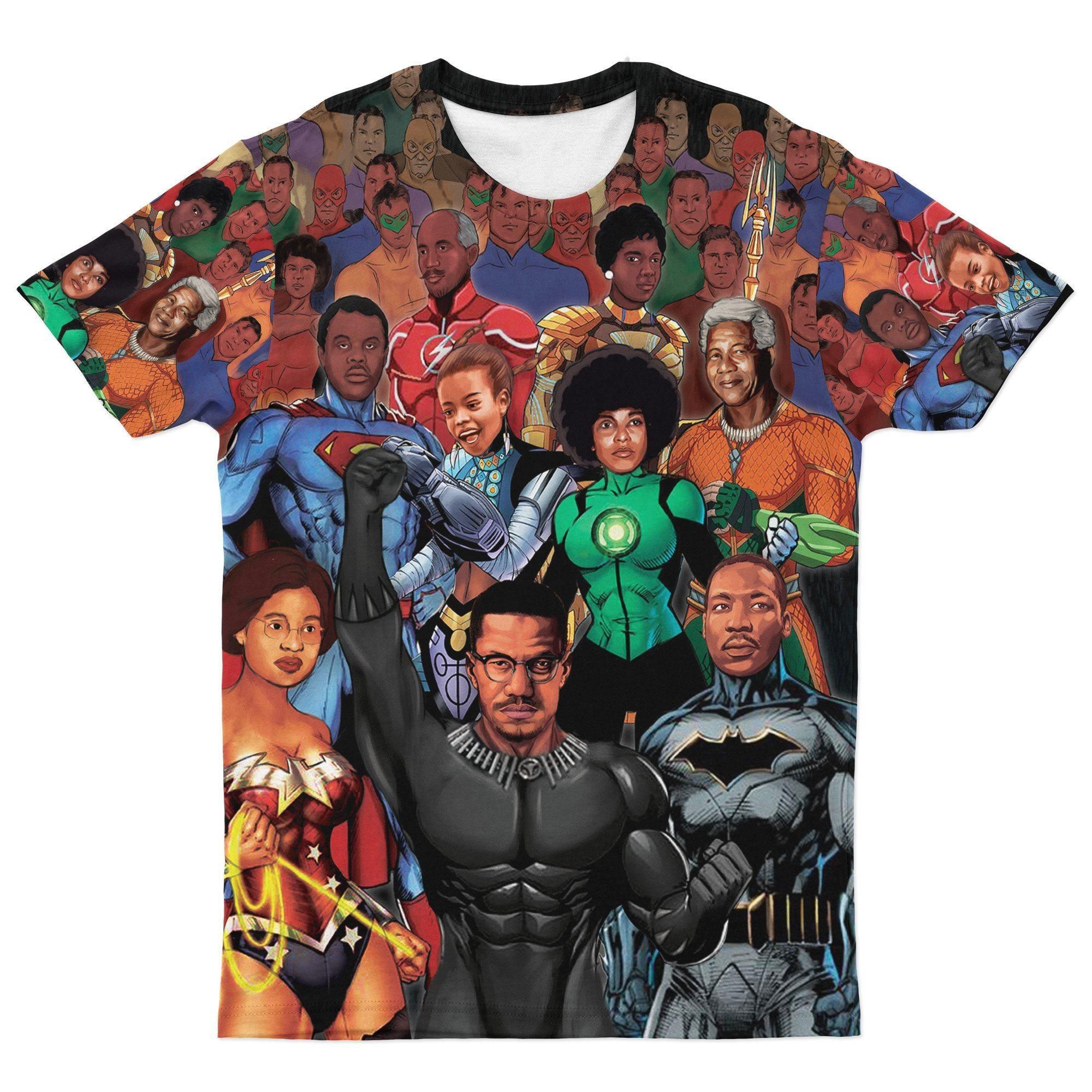 Civil Rights Leaders Super Heroes T-shirt PAN3TS0040