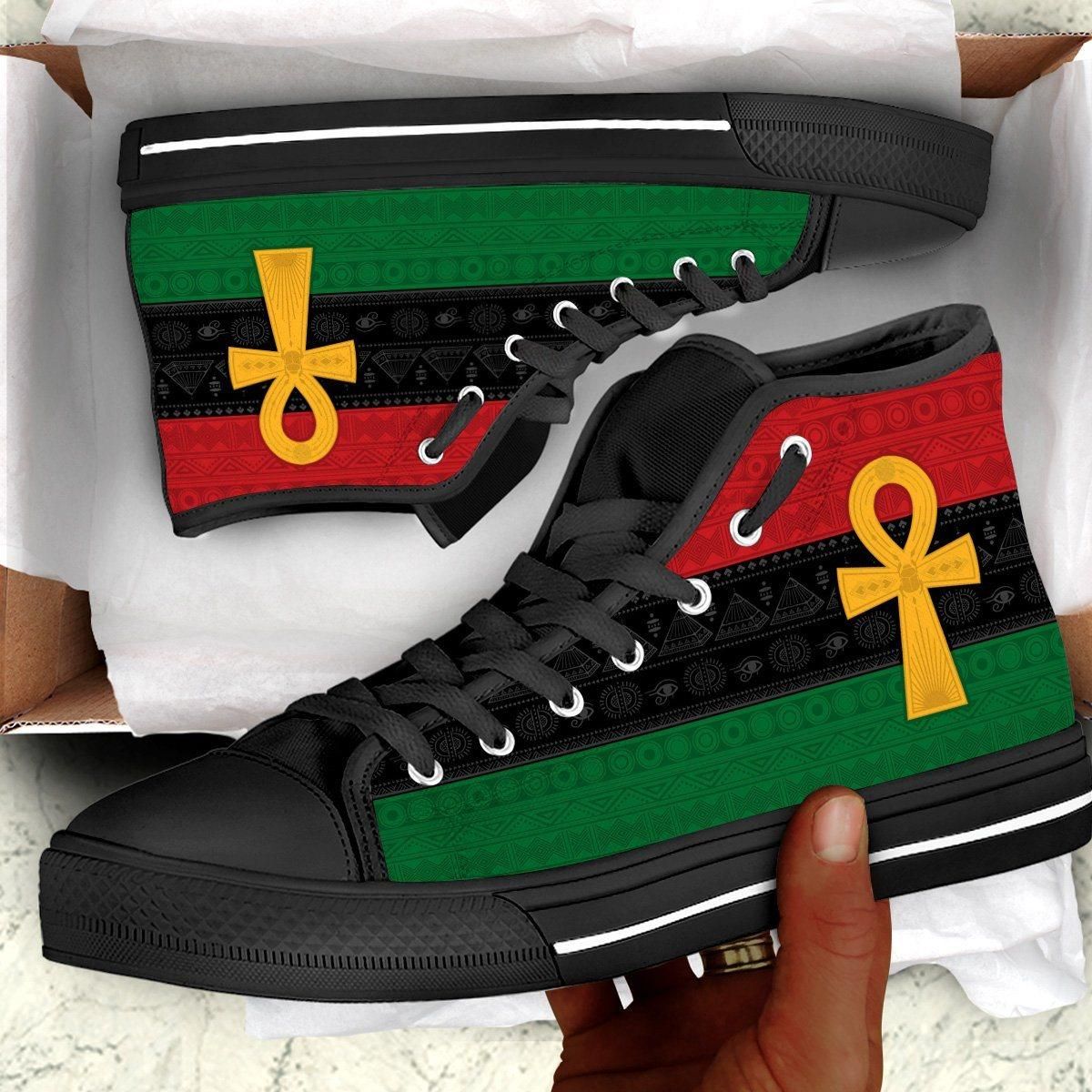 Pan African Ankh High Top Shoes