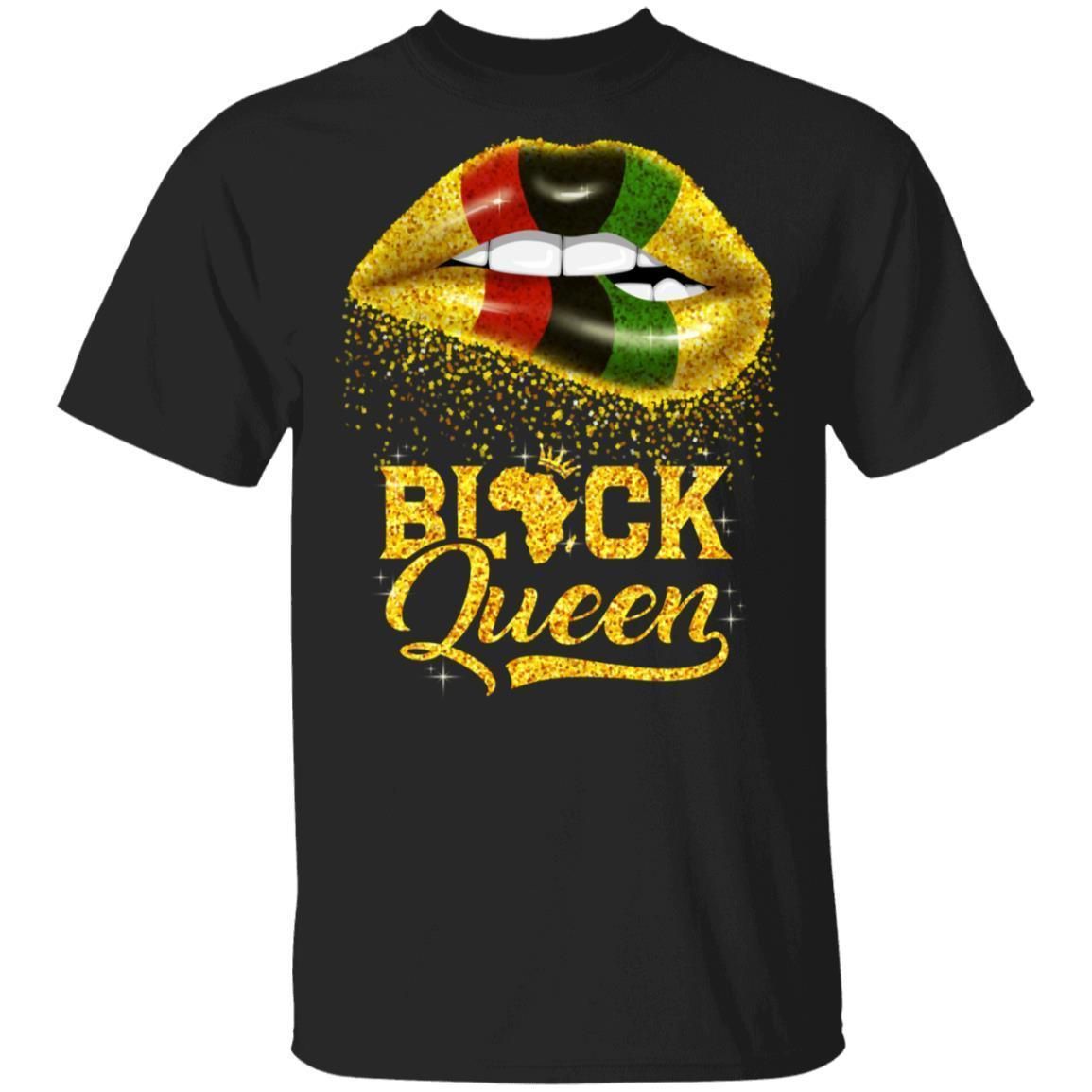 Black Queen Sexy Lips T-shirt