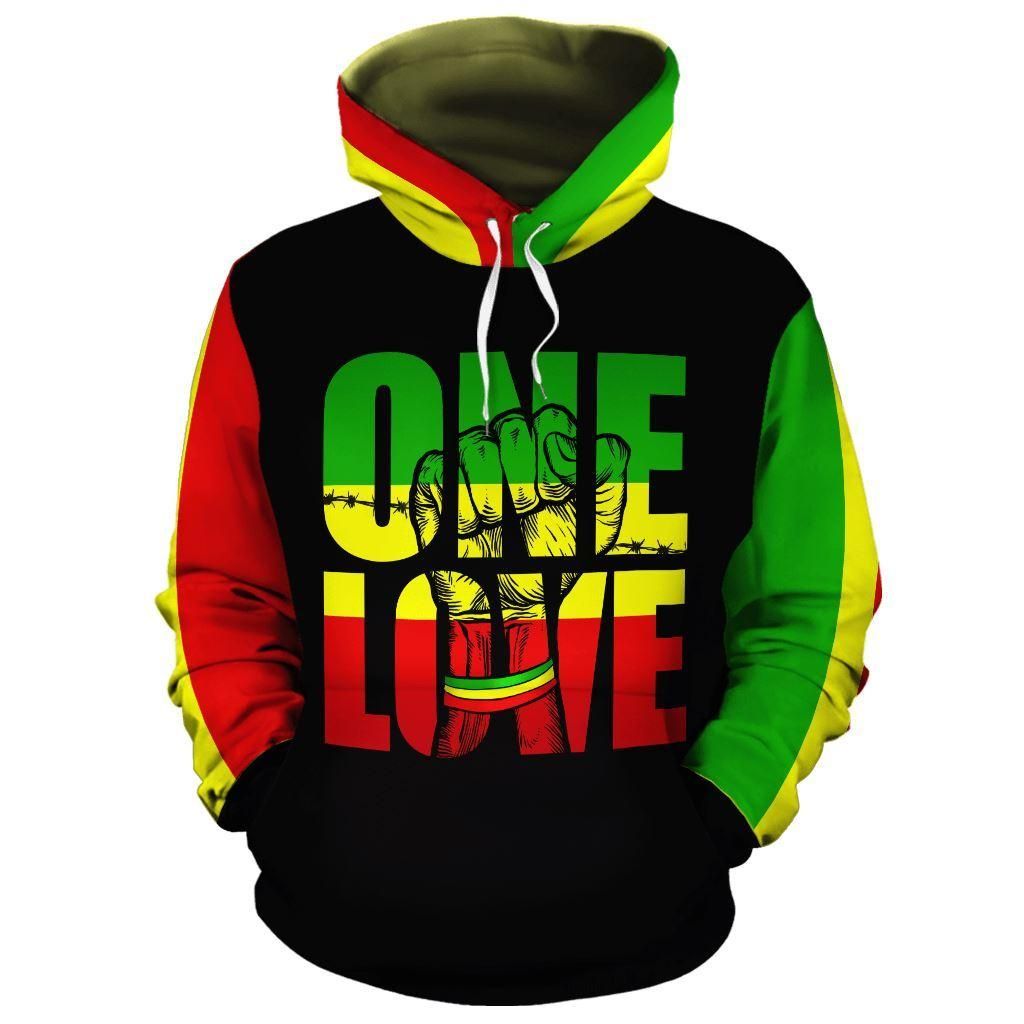 Reggae One Love All-over Hoodie