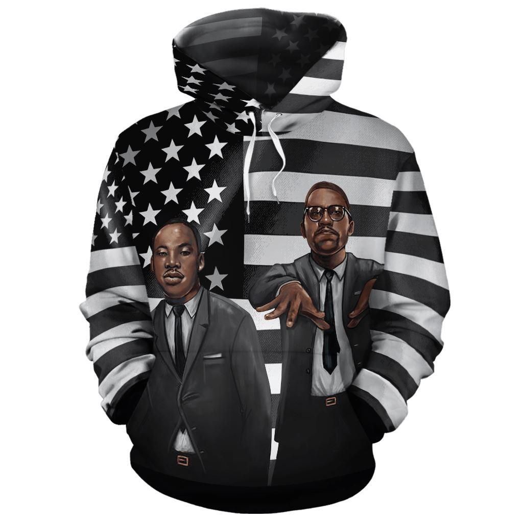 MLK ft Malcolm X All-over Hoodie PAN3HD0114