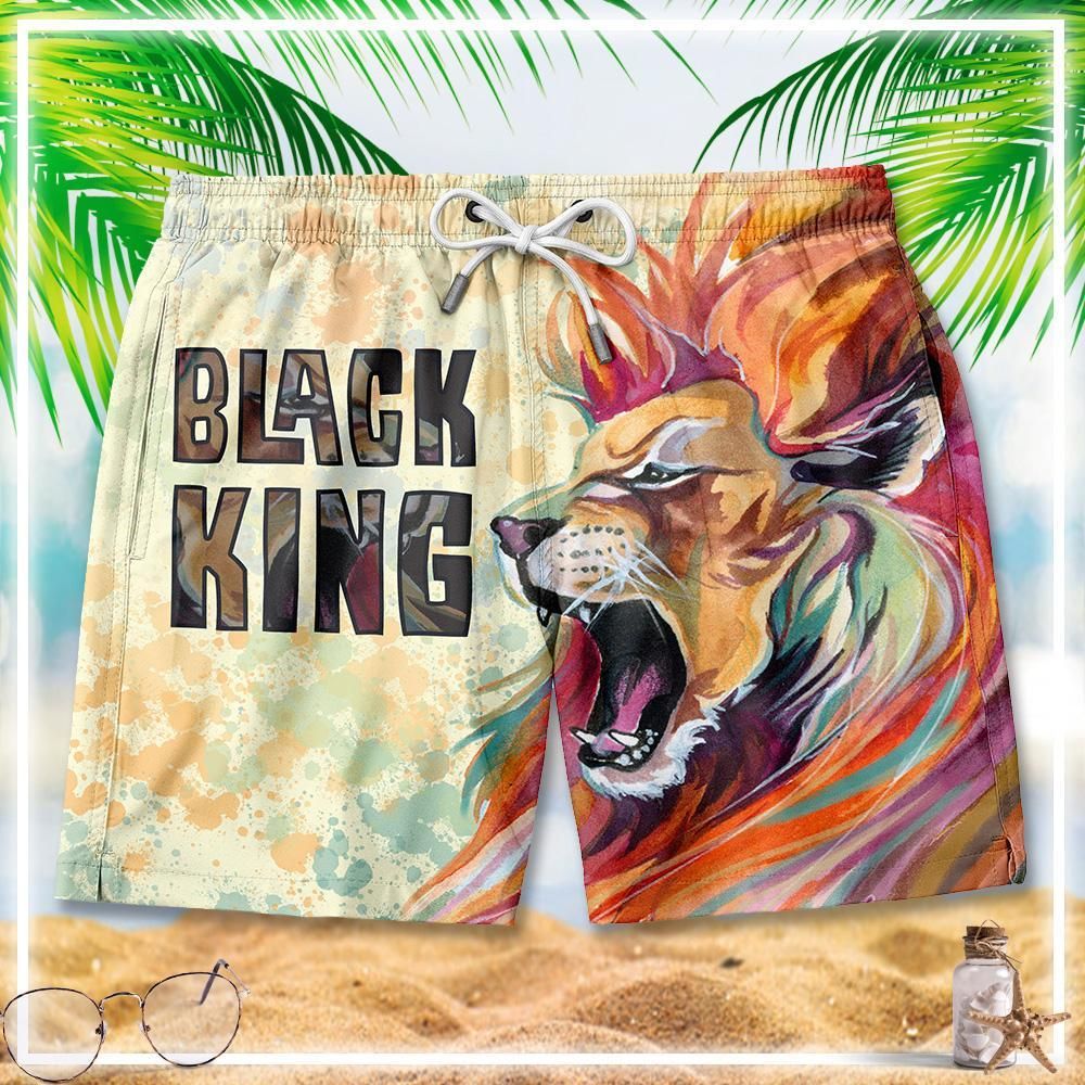 Black King Lion 3 Shorts