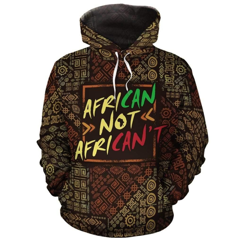 African Not African't All-over Hoodie