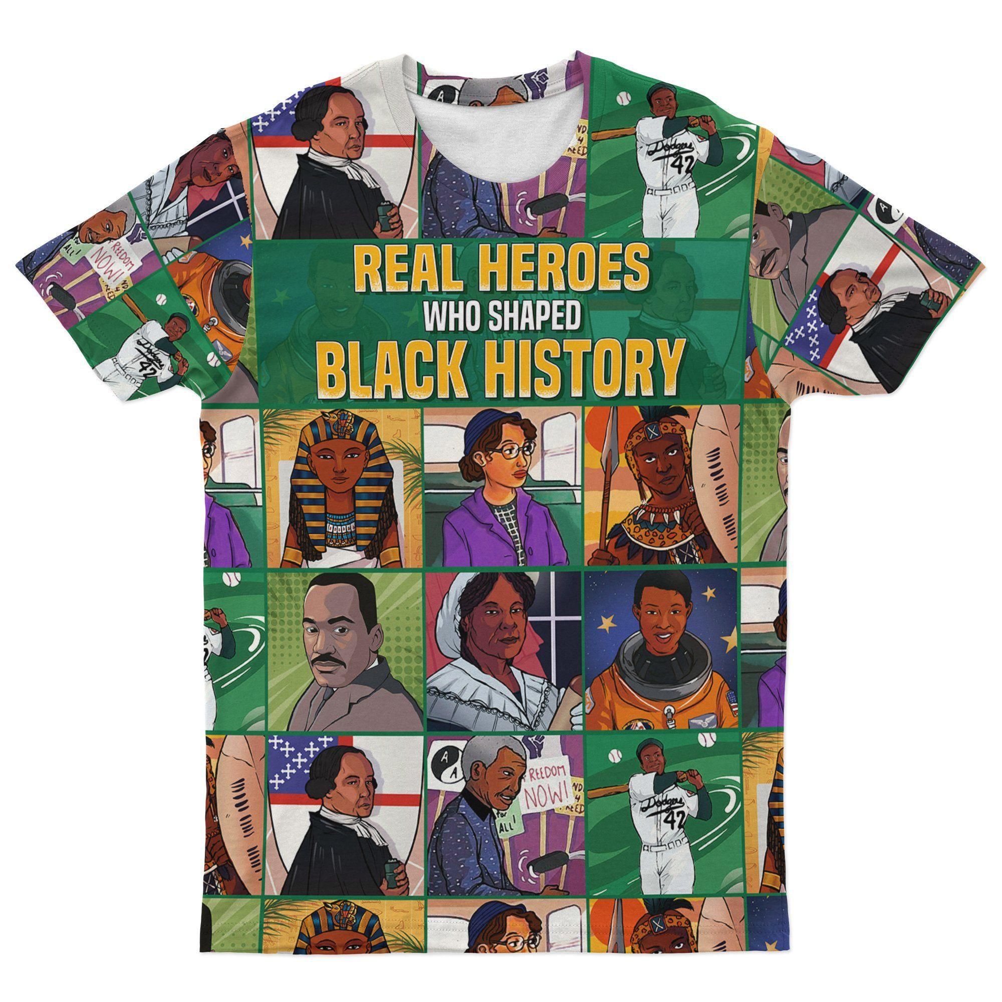 Real Heroes Who Shaped Black History T-shirt
