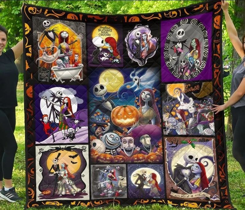 Jack And Sally Halloween Quilt PANQT0016