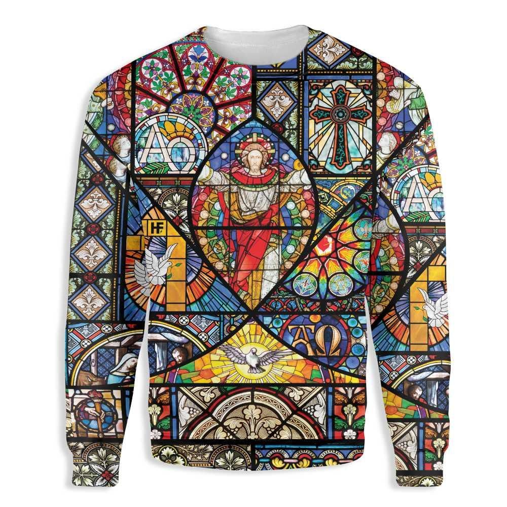 The Resurrection Of Jesus Colored Pattern EZ30 1103 All Over Print Sweatshirt