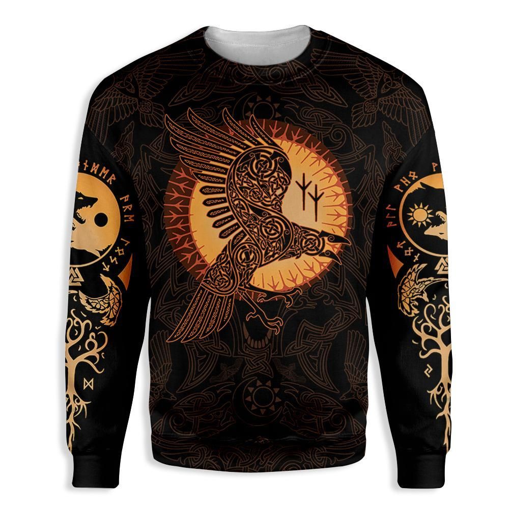 Viking Ravens: God's Guardian V2 EZ14 3110 All Over Print Sweatshirt