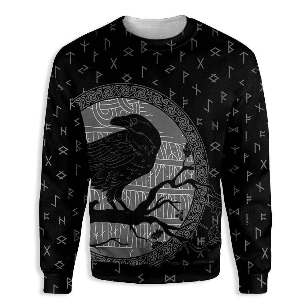 Viking Ravens God's Guardian EZ14 3110 All Over Print Sweatshirt