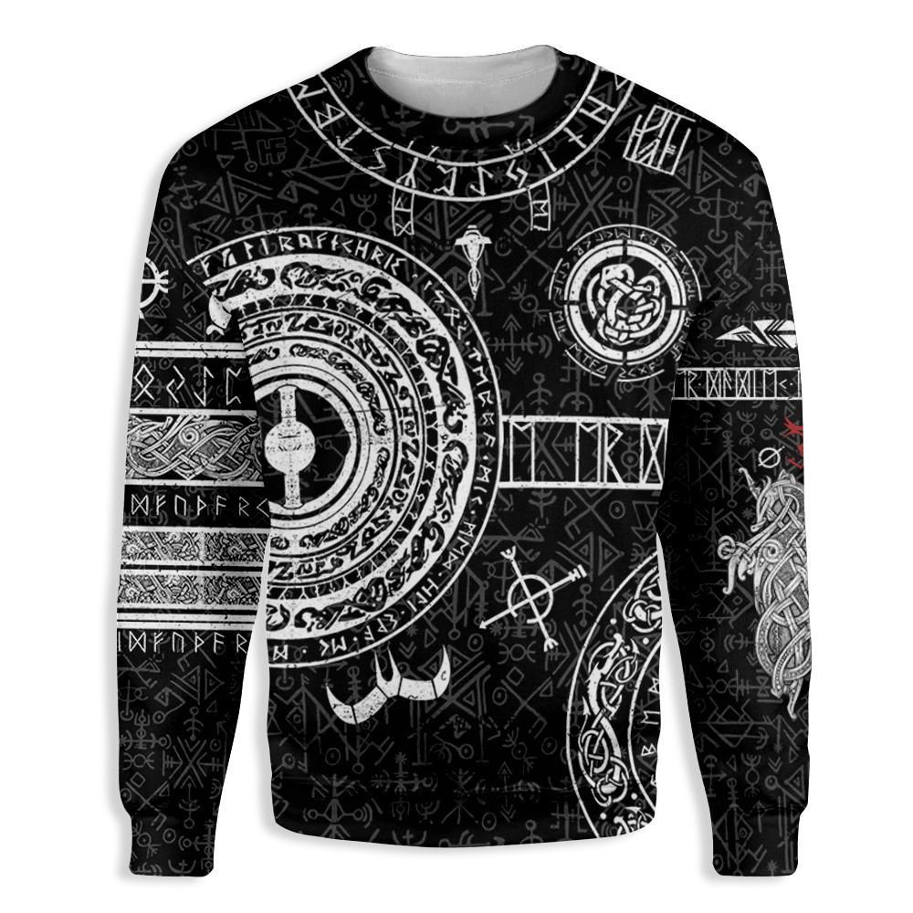Viking Warrior's Tattoo EZ14 3010 All Over Print Sweatshirt