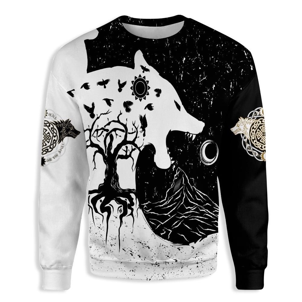 Hati Chases The Moon Viking EZ06 2710 All Over Print Sweatshirt