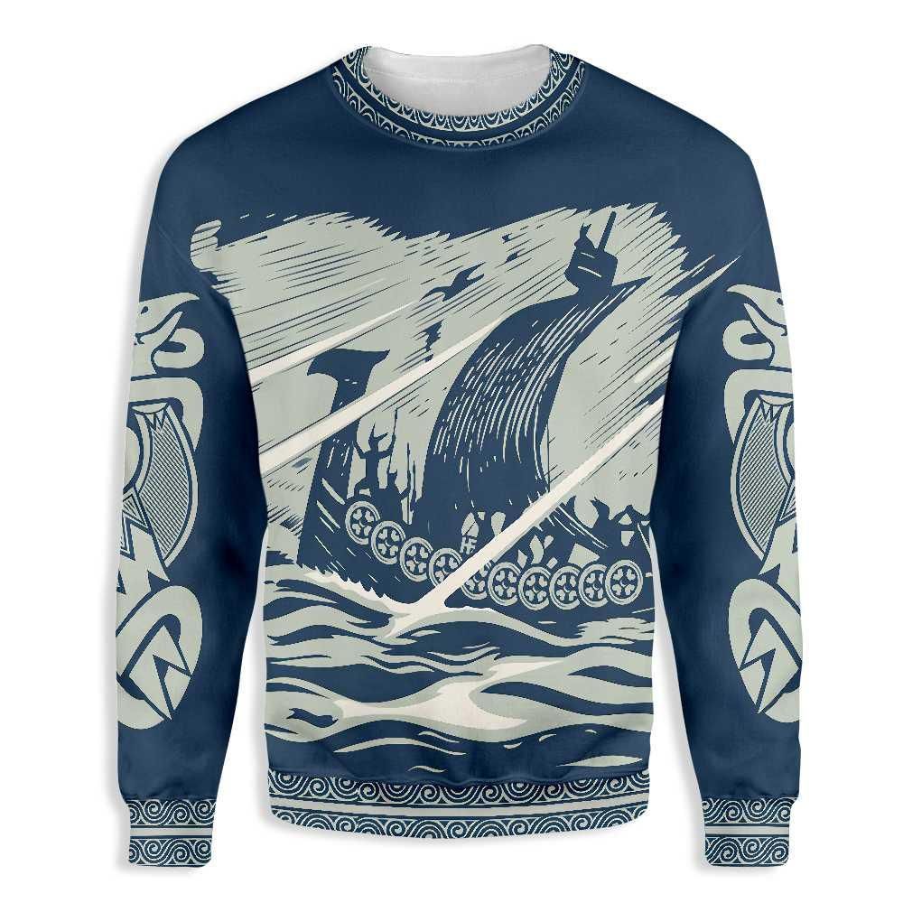 Drakkar Sailing Viking EZ06 2710 All Over Print Sweatshirt