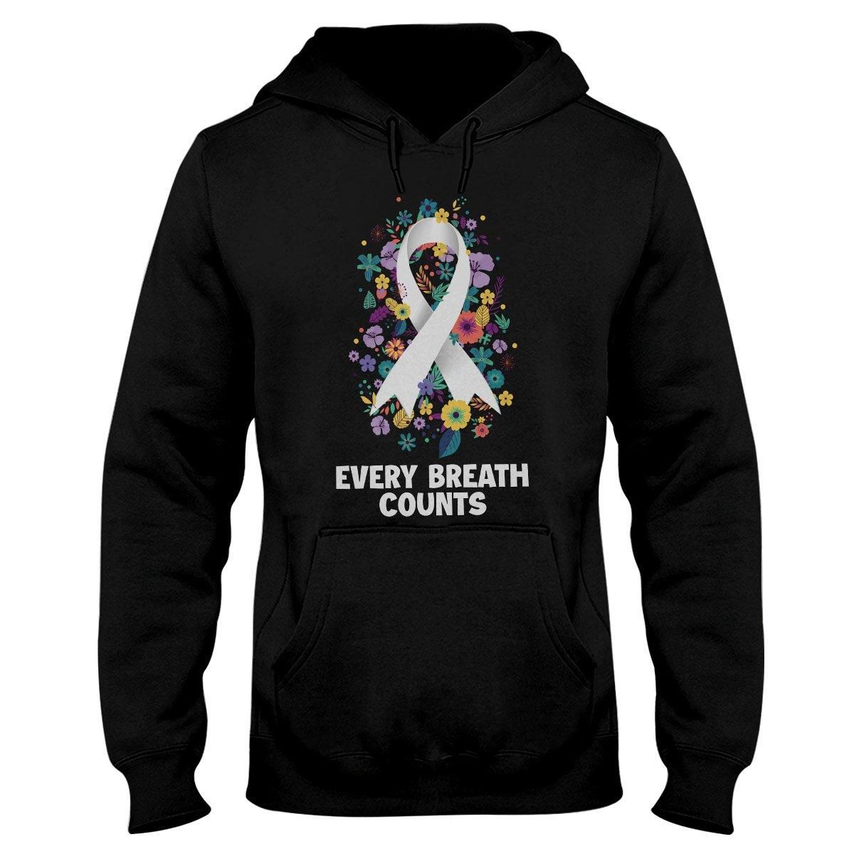 Every Breath Counts Lung Cancer Awareness Hoodie PAN2HD0045