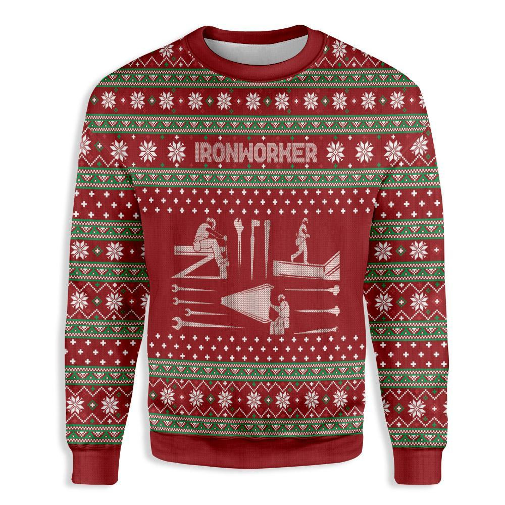 Ironworker Christmas EZ15 1511 All Over Print Sweatshirt