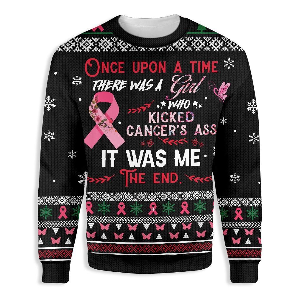 The Girl Kick Breast Cancer Awareness EZ23 1710 All Over Print Sweatshirt