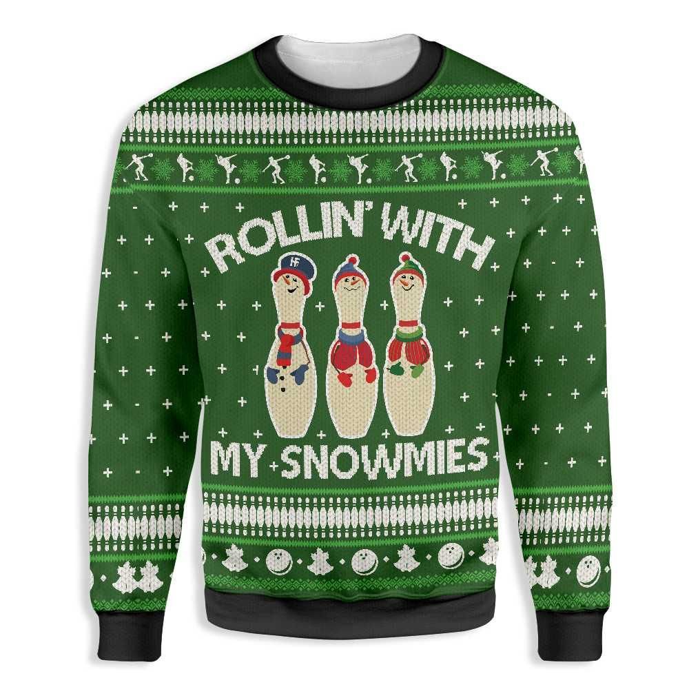 MY SNOWMIES CHRISTMAS EZ15 2610 All Over Print Sweatshirt