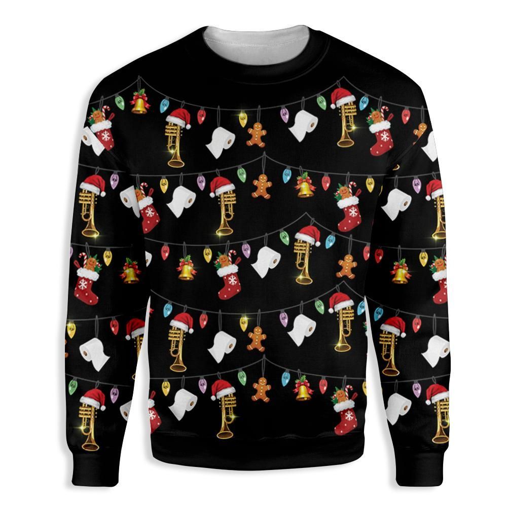 CHRISTMAS TRUMPET CHRISTMAS SWEATER EZ15 2610 All Over Print Sweatshirt
