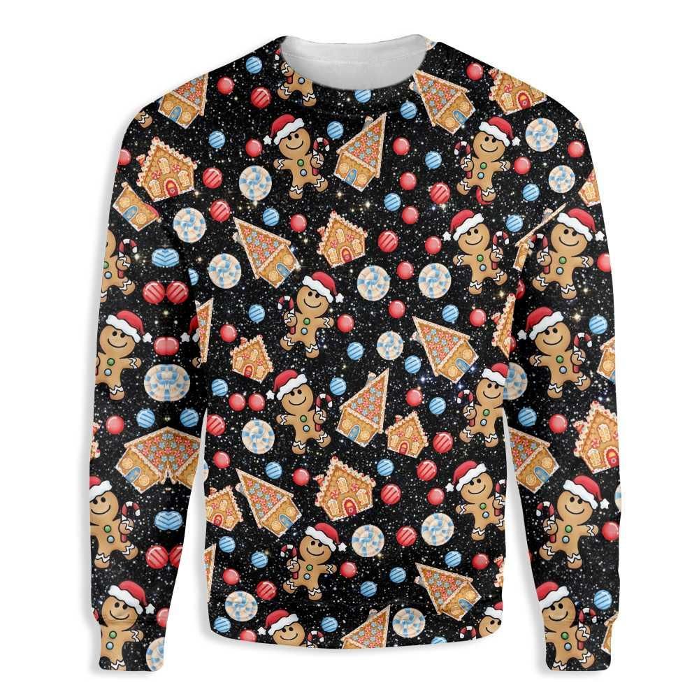 Christmas Biscuits Seamless EZ24 3110 All Over Print Sweatshirt