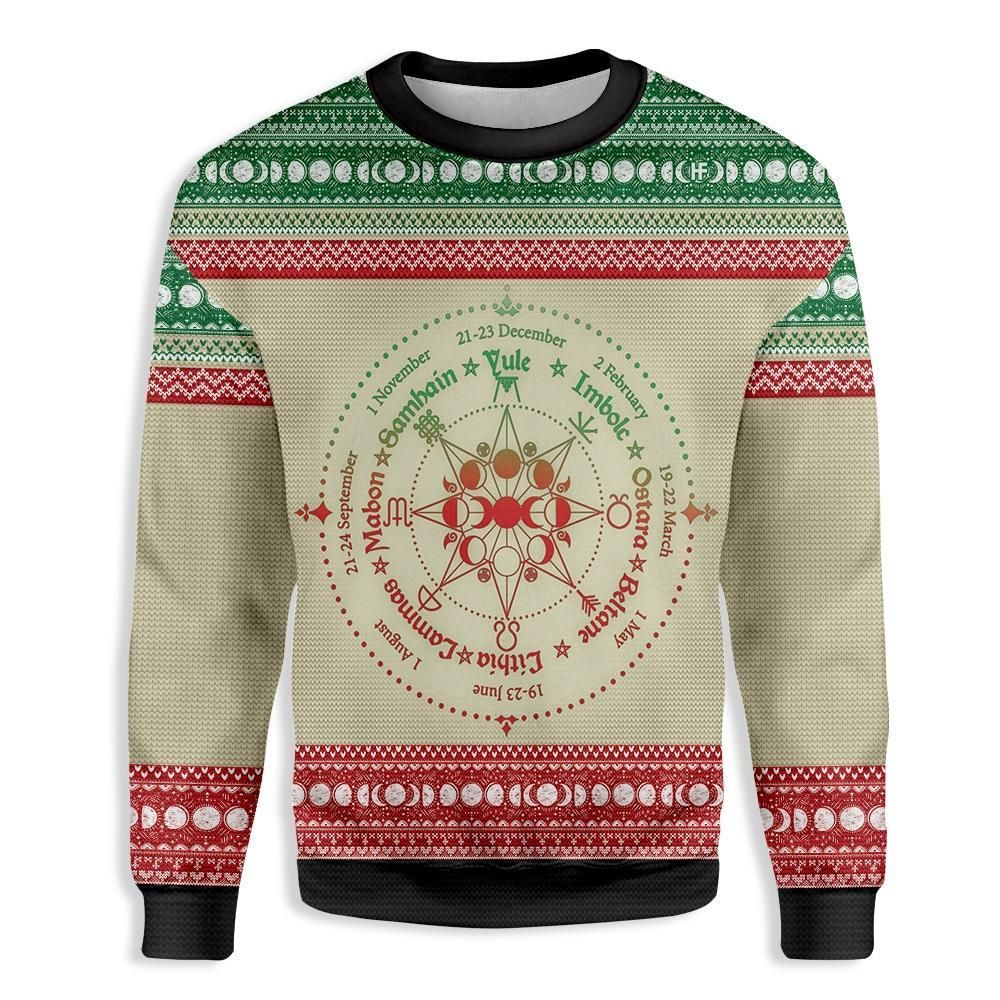Wheel Of The Year Christmas Wicca EZ19 1410 All Over Print Sweatshirt