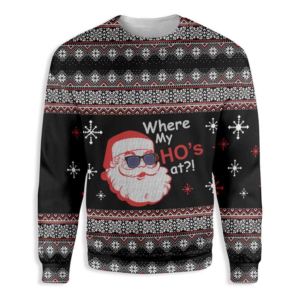Where My Ho's At Best Gift For Couple All Over Print Sweatshirt PANWS0054