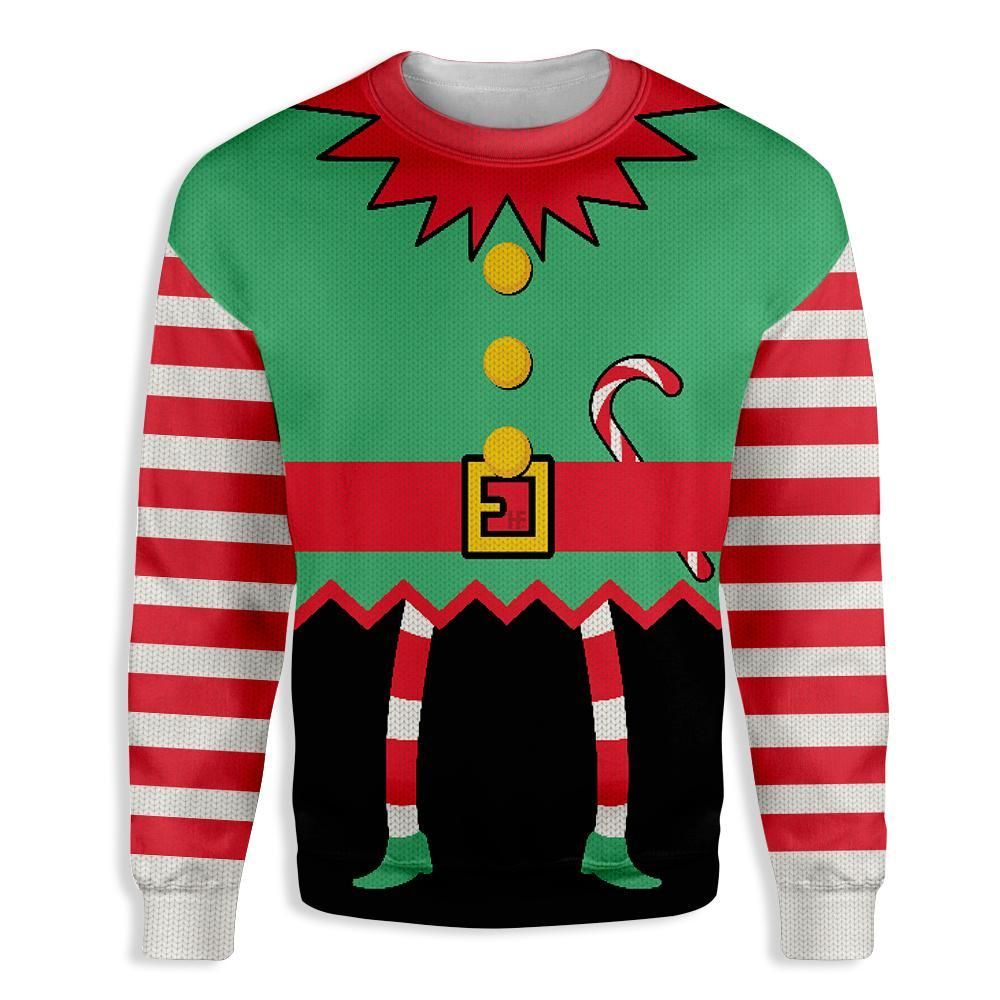 Funny 3D Elf Costume Christmas EZ05 1210 All Over Print Sweatshirt