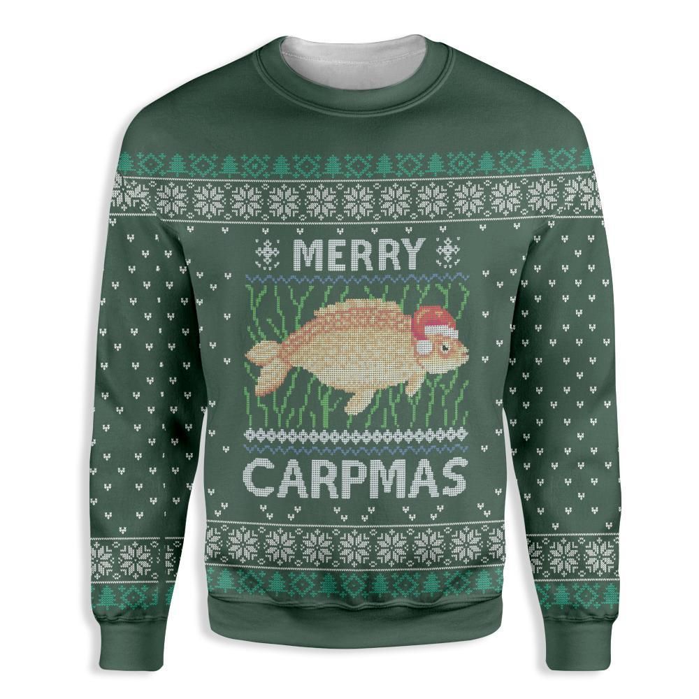 Merry Carpmas Christmas EZ12 0610 All Over Print Sweatshirt
