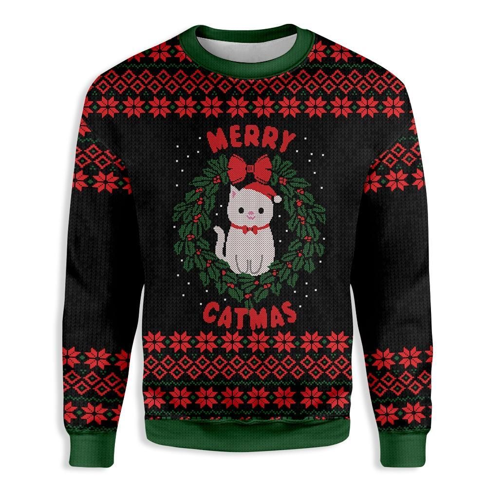 Merry Catmas EZ25 0710 All Over Print Sweatshirt