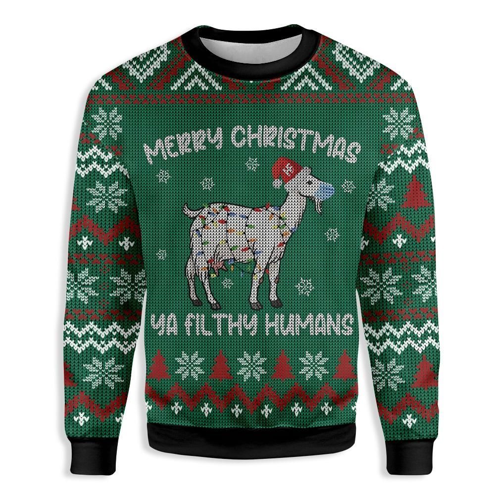Goat Ya Filthy Humans Farmer EZ23 0810 All Over Print Sweatshirt