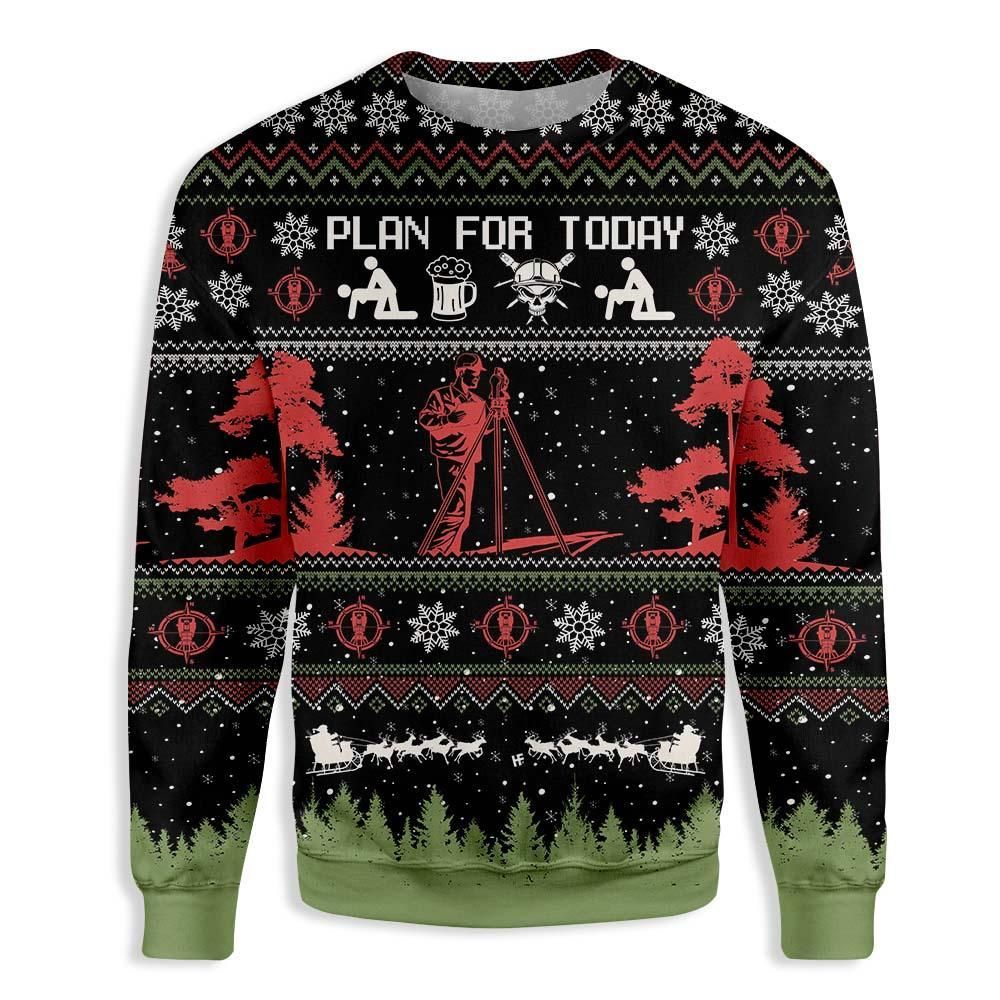 Christian Surveyor Christmas EZ16 0210 All Over Print Sweatshirt