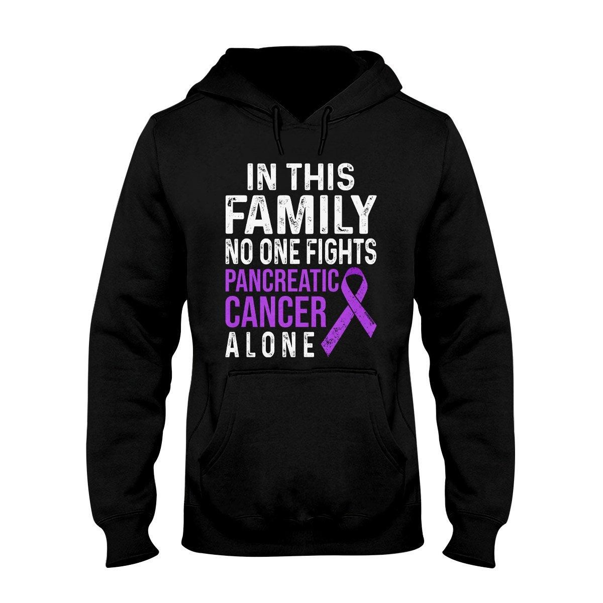 No One Fights Alone Pancreatic Cancer EZ01 0909 Hoodie