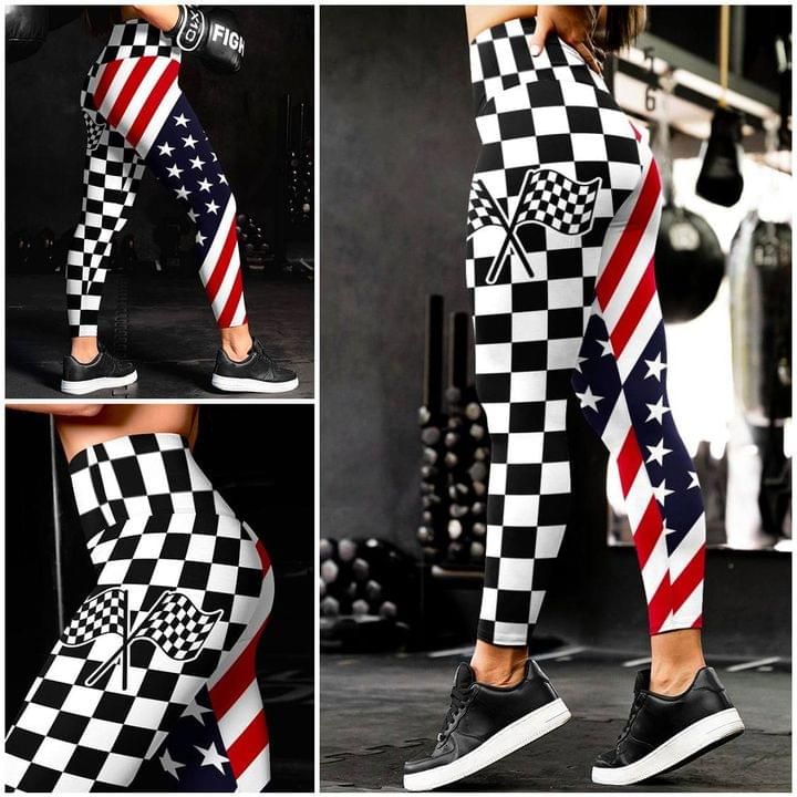 American Flag Racing Leggings PAN3LG0009