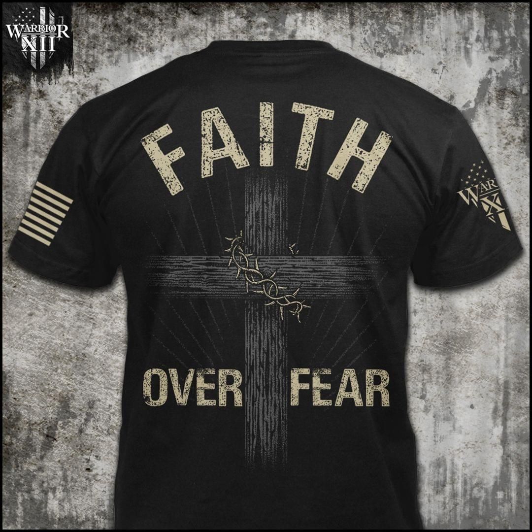 Christian Tshirt Faith Over Fear PAN3TS0012