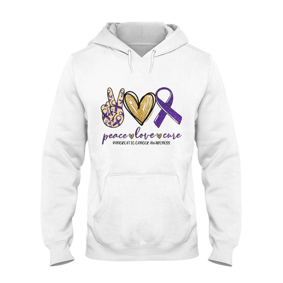 Peace Loves Pancreatic Cancer EZ01 0909 Hoodie