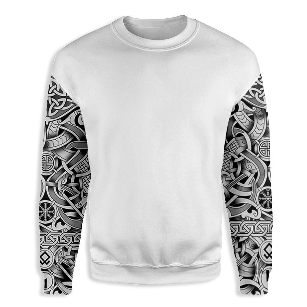 Viking Symbols EZ14 3010 All Over Print Sweatshirt