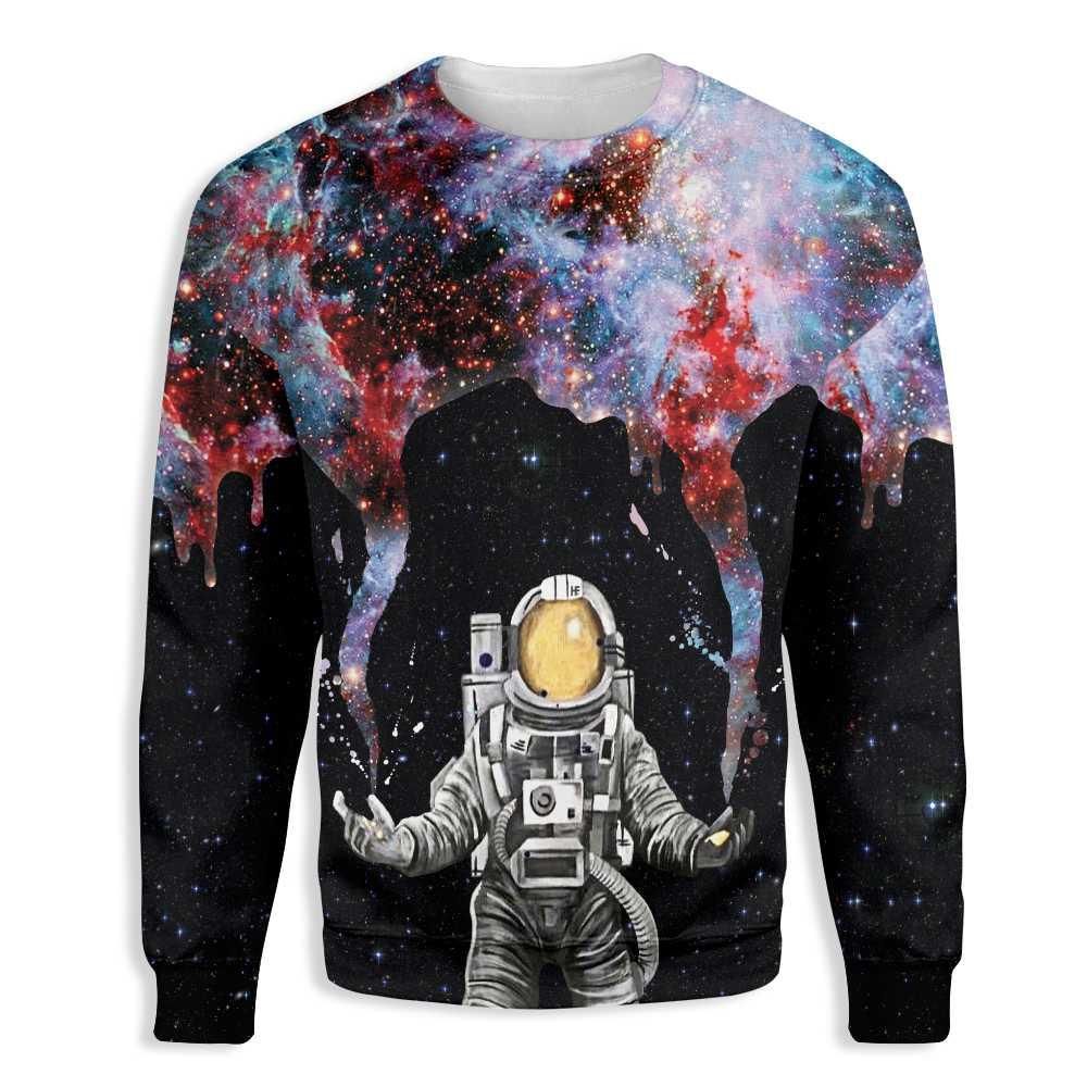 Astronaut Makes Galaxy EZ24 2810 All Over Print Sweatshirt