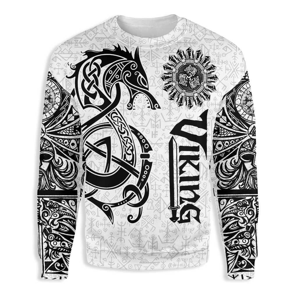 Viking Dragon EZ22 2412 All Over Print Sweatshirt